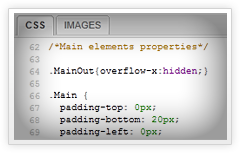 CSS and HTML control