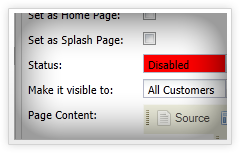 Hidden info pages